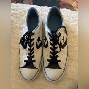 Converse White and Navy Men's Sneakers